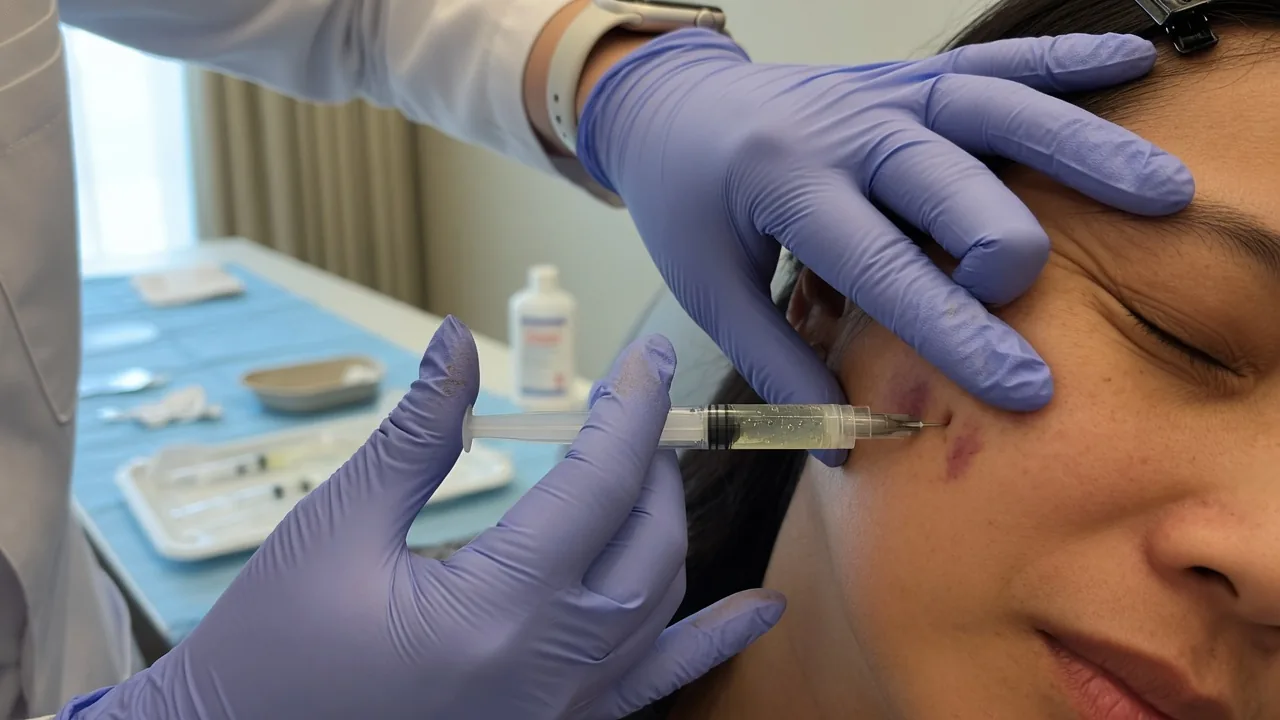 Belotero being administered by a clinician during a treatment